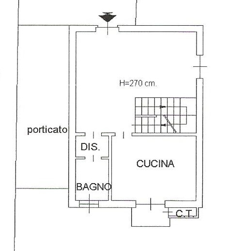 Planimetria CUNEO, SAN PIETRO DEL GALLO, VILLA LIBERA SU TRE LATI - Cuneo, San Pietro Del Gallo